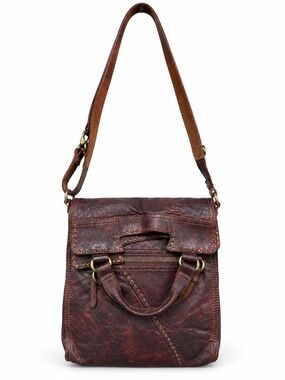 Lucky Brand Abbey Road Leather Messenger Crossbody Bag